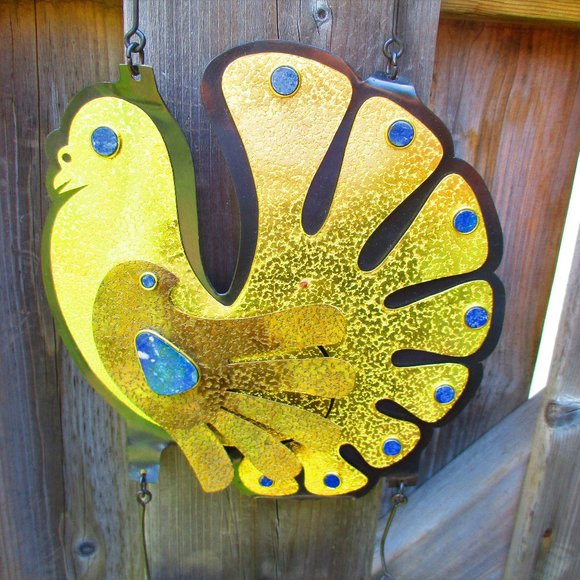 Vintage MCM Mid Century Modern Wall Hanging SIGNED - Picture 3 of 15